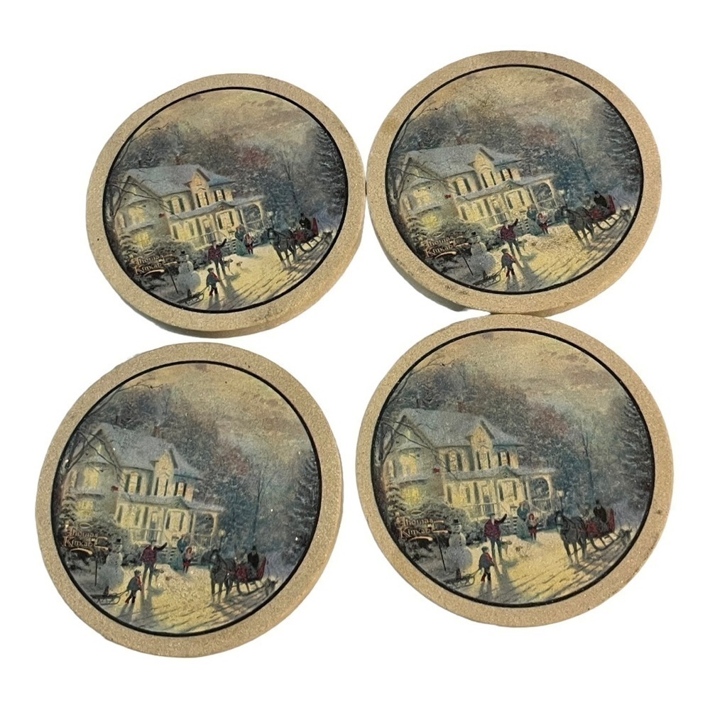 THOMAS Kinkade thirstystone coasters set of 4